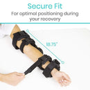 Vive Health ROM Elbow Brace with Adjustable Shoulder Strap, Left for Post-Surgery Recovery and Support