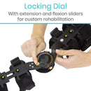 Vive Health ROM Elbow Brace with Adjustable Shoulder Strap, Left for Post-Surgery Recovery and Support