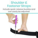 Vive Health ROM Elbow Brace with Hinge Dial and Adjustable Padded Shoulder Strap, Right Arm