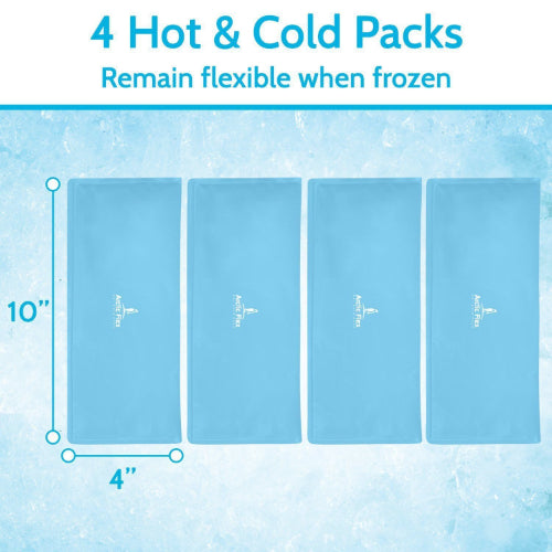 Vive Health Elbow Ice Pack Wrap, 4 Hot/Cold Packs