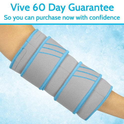 Vive Health Elbow Ice Pack Wrap, 4 Hot/Cold Packs