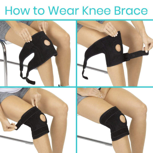 Vive Health Knee Brace - Low-Profile, Adjustable Support