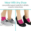 Vive Health Compression Arch Sleeves for Plantar Fasciitis and Foot Pain Relief, Pink