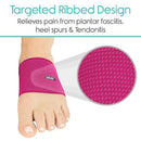 Vive Health Compression Arch Sleeves for Plantar Fasciitis and Foot Pain Relief, Pink