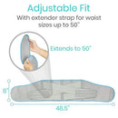 Vive Health Back Ice Wrap with Hot/Cold Gel Pack, 3 Splints, Dual Straps Fits Up to 50 Inches