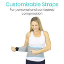 Vive Health Back Ice Wrap with Hot/Cold Gel Pack, 3 Splints, Dual Straps Fits Up to 50 Inches