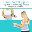 Vive Health Back Ice Wrap with Hot/Cold Gel Pack, 3 Splints, Dual Straps Fits Up to 50 Inches