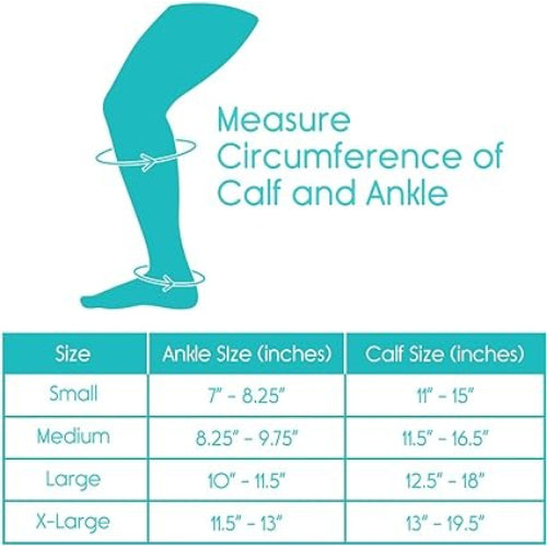 Vive Health Knit Compression Stocking, Large, Beige
