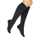 Vive Health TruCompress Compression Stockings Knee High 15-20 mmHg for Daily Support, Large Black