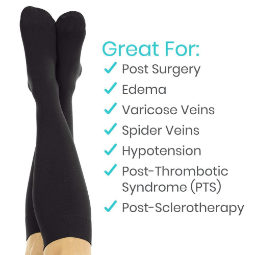 Vive Health Compression Stocking, Knit, X Large, Black