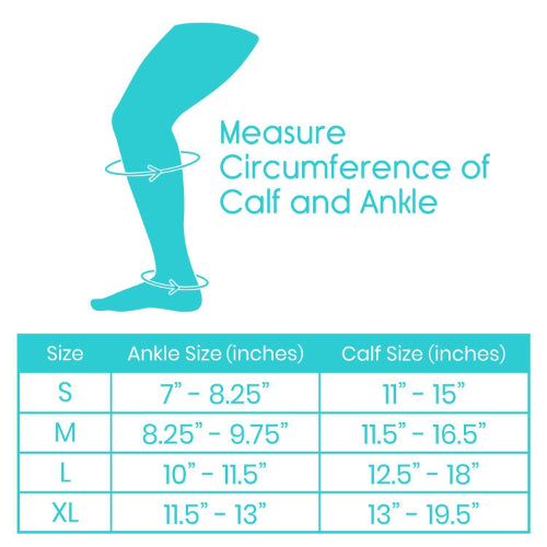 Vive Health Compression Stocking, Knit, X Large, Black