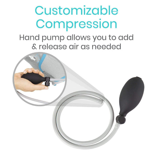Vive Health Compression Ankle Ice Warp with pump, Hot or Cold Gel Pack