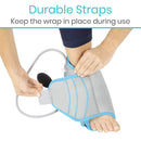 Vive Health Compression Ankle Ice Warp with pump, Hot or Cold Gel Pack