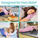 Vive Health Arthritis Gloves, X-Small, Pink, Open Finger Design for Compression and Pain Relief