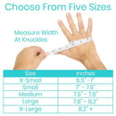 Vive Health Arthritis Compression Gloves, Full Finger, Gray Medium for Pain and Swelling Relief