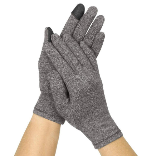 Vive Health Full Finger Arthritis Gloves, X Large Gray