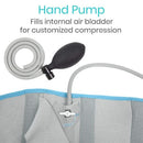 Vive Health Compression Back Ice Wrap With Pump, Dual Straps, 3 Splints