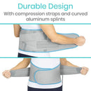 Vive Health Compression Back Ice Wrap With Pump, Dual Straps, 3 Splints