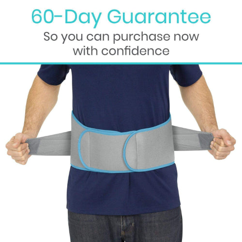 Vive Health Compression Back Ice Wrap With Pump, Dual Straps, 3 Splints