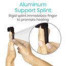 Vive Health Trigger Finger Splint Brace, Palm Strap, Rigid Aluminum, Fits for Any Finger