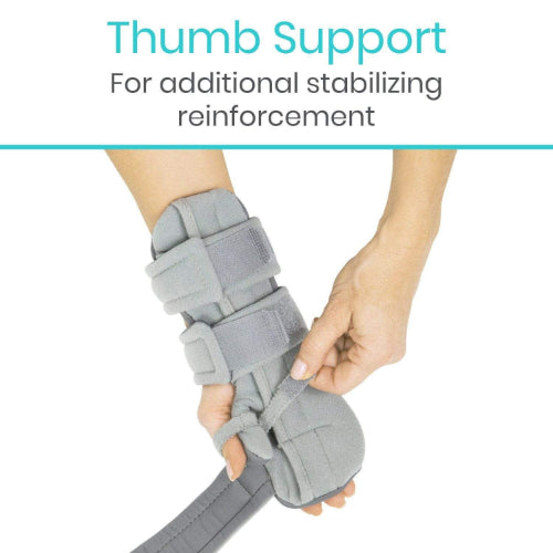 Vive Health Hand And Wrist Immobilizer, Medium, Left, Gray