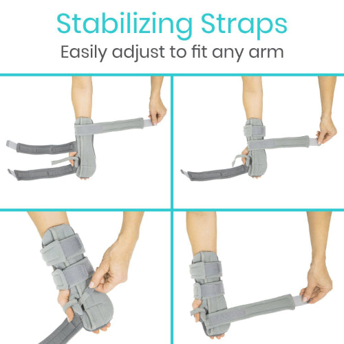 Vive Health Hand And Wrist Immobilizer, Medium, Left, Gray
