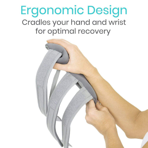 Vive Health Hand And Wrist Immobilizer, Medium, Left, Gray