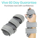 Vive Health Hand and Wrist Immobilizer, X-Small Right, Gray, Stroke and Injury Support Brace
