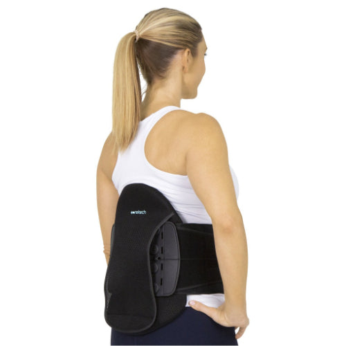 Vive Health 631 LSO Lumbar Brace, Removable Pulley, Side Splints, Up To 68" Waist, with Embroidered Full Graphic Logo
