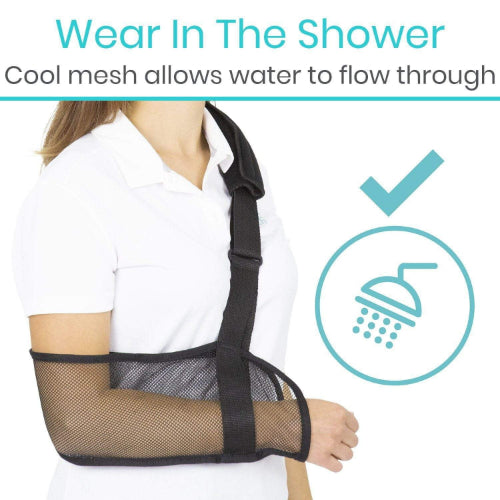 Vive Health Mesh Arm Sling, Black