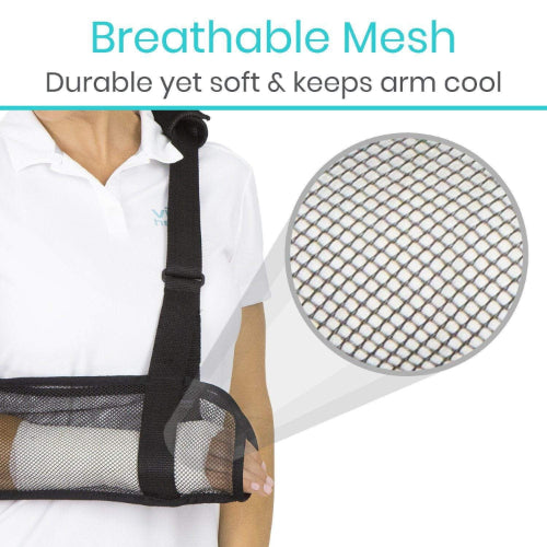 Vive Health Mesh Arm Sling, Black