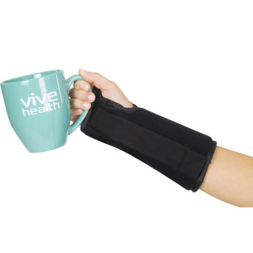 Vive Health 908 Wrist Splint Left, Black, X-Large