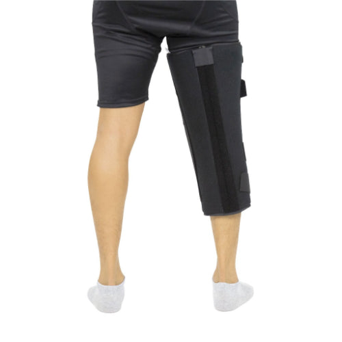 Vive Health 830 Tri-Panel Knee Immobilizer, 4 Rigid Splint, Padded Inserts, 22 Inches Length