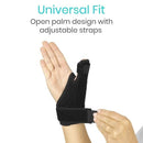 Vive Health Standard Thumb Brace, 2 Rigid Splints, Open Palm, Reversible