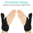 Vive Health Standard Thumb Brace, 2 Rigid Splints, Open Palm, Reversible