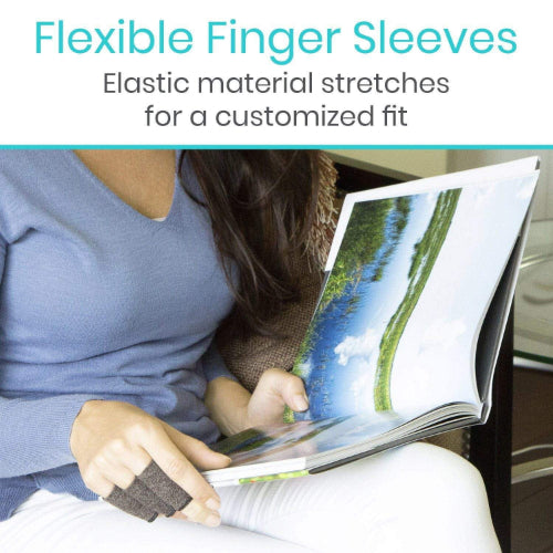 Vive Health Finger Sleeves, Soft Cotton, 30 Pieces