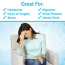 Vive Health Full Head Ice Wrap, Adjustable for Cold Compression Therapy and Pain Relief, Gray