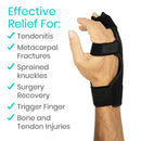 Vive Health Boxer Splint, 2 Malleable Splints, Reversible, 9 Inches Length