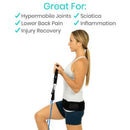 Vive Health Sacroiliac Belt, Adjustable Support Brace for Hip and Lower Back Relief, Large