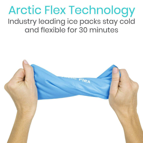 Vive Health Face Ice Wrap, 4 Hot/Cold Gel Packs, Soft Neoprene, Handsfree