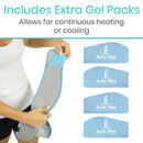 Vive Health Face Ice Wrap with 4 Hot and Cold Gel Packs for Swelling and Pain Relief