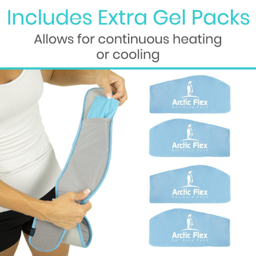 Vive Health Face Ice Wrap, 4 Hot/Cold Gel Packs, Soft Neoprene, Handsfree