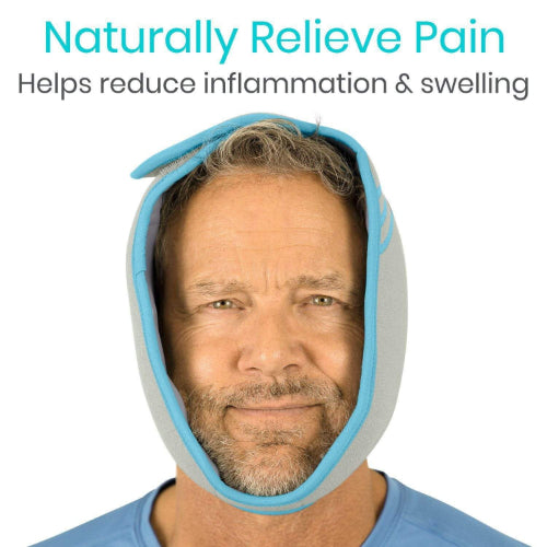 Vive Health Face Ice Wrap, 4 Hot/Cold Gel Packs, Soft Neoprene, Handsfree