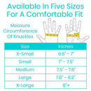 Vive Health Copper Arthritis Gloves, Open Finger Design, Compression Fit, Medium Black