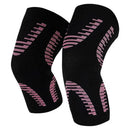 Vive Health Knee Sleeves, Black and Pink, Large