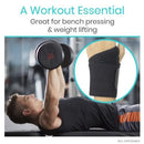 Vive Health Wrist Wraps with Adjustable Neoprene Compression Support for Sprains, Black, 2-Pack