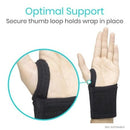 Vive Health Wrist Wraps with Adjustable Neoprene Compression Support for Sprains, Black, 2-Pack