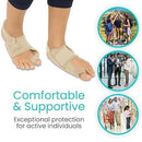 Vive Health Full Foot Bunion Splint, Foot Strap for Big Toe Alignment and Pain Relief, Beige