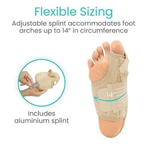Vive Health Full Foot Bunion Splint, Beige