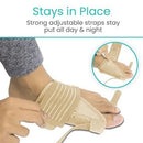 Vive Health Full Foot Bunion Splint, Foot Strap for Big Toe Alignment and Pain Relief, Beige
